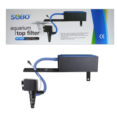 Sobo WP880F Top Filter Corner Aquarium Filter (Mechanical Filtration For Fresh Water)